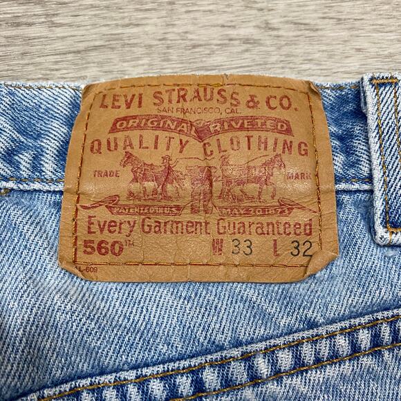 Vintage Y2K Levi's 560 Loose Tapered Fit Jeans Men's 30x31 - Picture 4 of 11